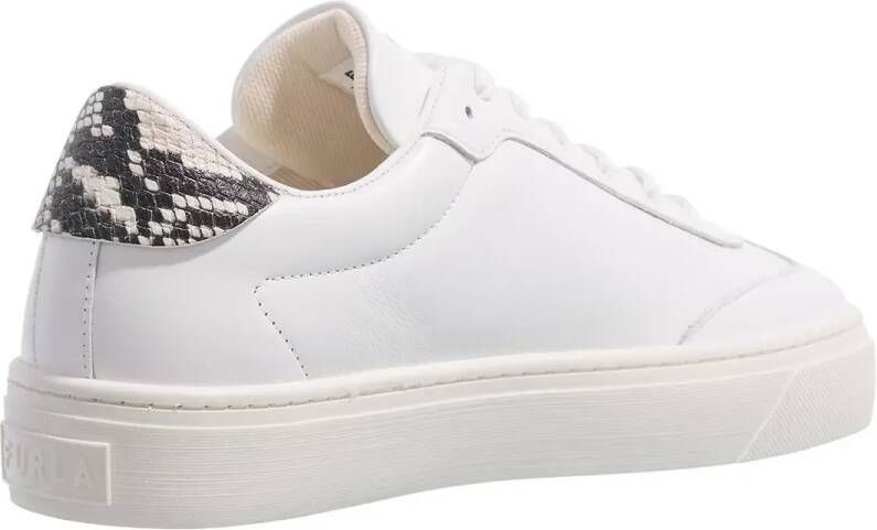 Furla Low-Top Sneakers Vitello Soft+Capra Scamosciata St.Viperi in wit