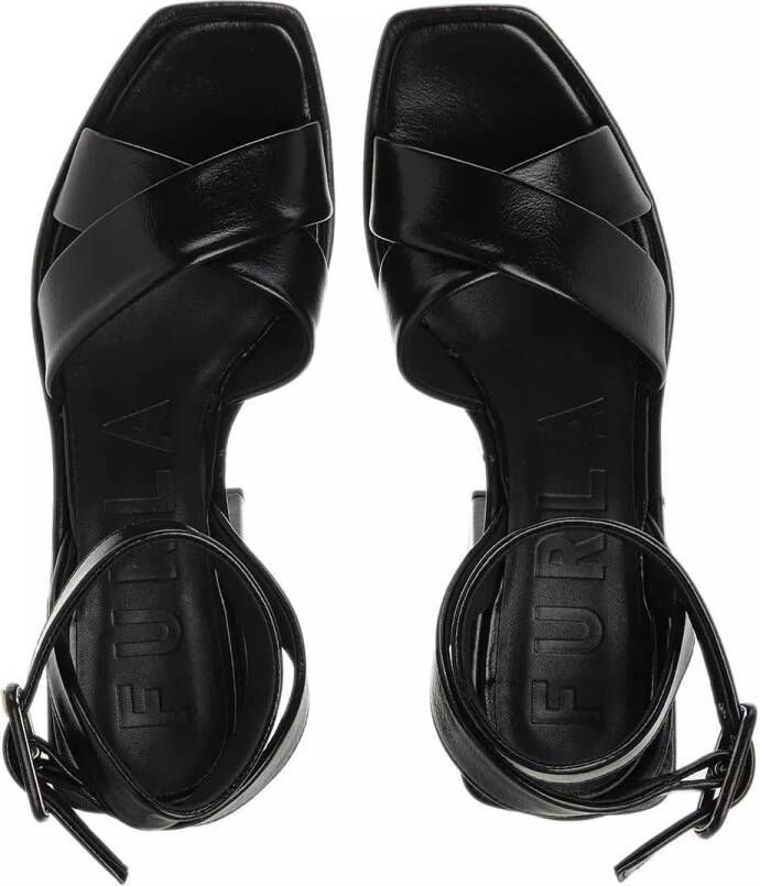 Furla Sandalen Cross Platform Sandal in zwart