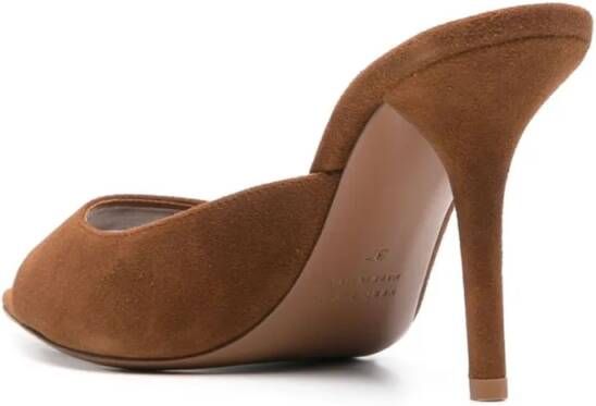 Gia Borghini Sandalen Caramel Suede Perni Sandals in bruin
