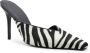 Gia Borghini Slippers & Mules Bold Black And White Zebra Print Mule in zwart - Thumbnail 2