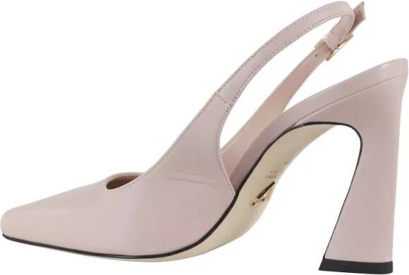 Giampaolo Viozzi Hoge hakken Slingback Shoes In Soft Nappa Leather in roze