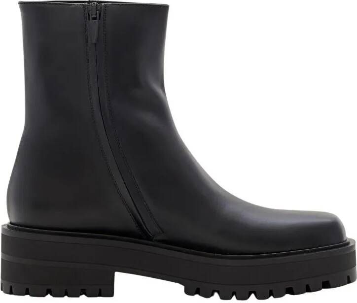 Gianvito Rossi Boots Leather Combat Boots in zwart