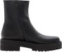 Gianvito Rossi Boots Leather Combat Boots in zwart - Thumbnail 1