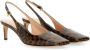 Gianvito Rossi Hoge hakken "Christina" Slingback in bruin - Thumbnail 1