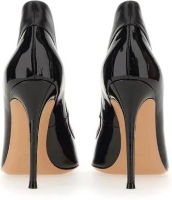 Gianvito Rossi Hoge hakken Dècolleté Tuxedo With Glossy Leather Finish in zwart