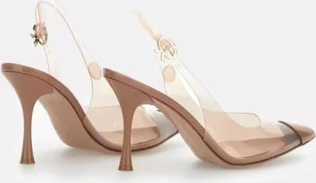 Gianvito Rossi Hoge hakken Diana 85 In Pvc Pumps Slingback in beige
