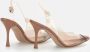 Gianvito Rossi Hoge hakken Diana 85 In Pvc Pumps Slingback in beige - Thumbnail 1