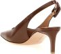 Gianvito Rossi Hoge hakken 'Ric' Slingbacks in bruin - Thumbnail 1