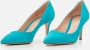 Gianvito Rossi Hoge hakken Turquoise Suede Pumps in blauw - Thumbnail 1