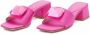 Gianvito Rossi Sandalen 45Mm Satin Sandals in roze - Thumbnail 1