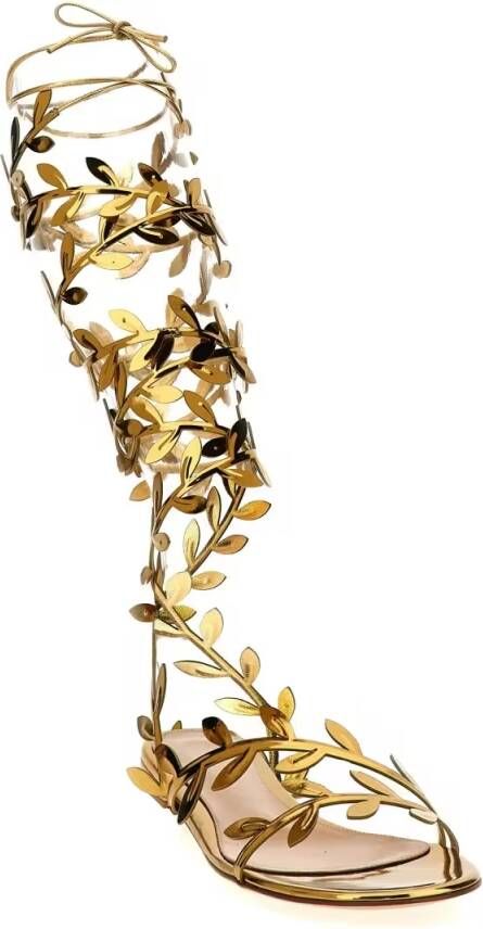 Gianvito Rossi Sandalen 'Flavia Galdiator' Sandals in goud