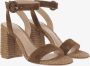 Gianvito Rossi Sandalen Suede And Raffia Sandals in bruin - Thumbnail 1
