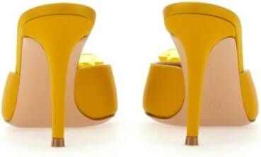 Gianvito Rossi Slippers & Mules Jaipur Mule With Jewel Embellishment in geel