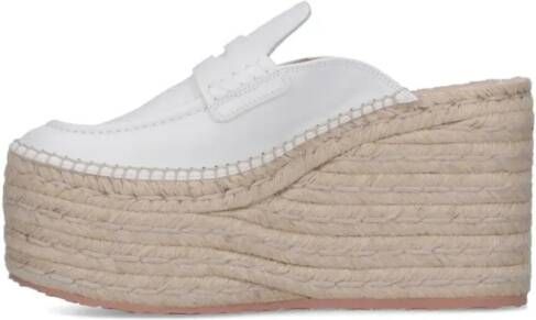 Gianvito Rossi Wedge Espadrilles – White in wit