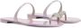 Giuseppe zanotti Sandalen Nuvo Roll 10 Flat Sandal in paars - Thumbnail 1