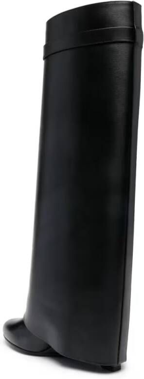 Givenchy Boots Knee-High Wedge Boots in zwart