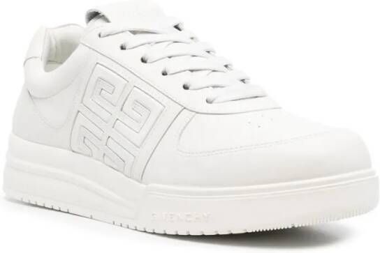 Givenchy Low-Top Sneakers Perforated White Calf Leather Sneakers in wit