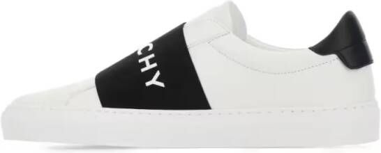 Givenchy Low-Top Sneakers Slip-On Sneakers With Black Band Logo Detail in wit