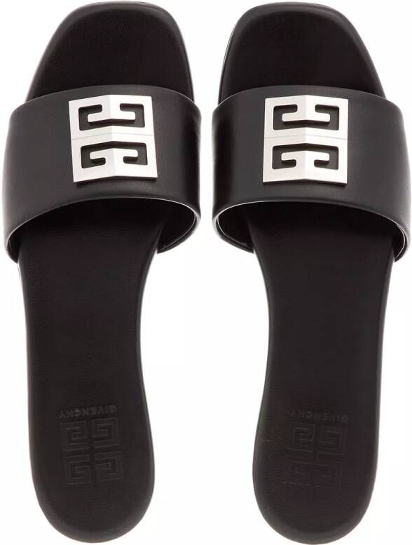 Givenchy Sandalen 4G Leather Sandals in zwart