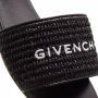 Givenchy Zwarte Geweven-Raffia Platte Muiltjes Black Dames - Thumbnail 2