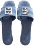 Givenchy Slippers 4G flat Mules washed denim in blauw - Thumbnail 2