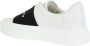 Givenchy Leren Sneakers Zwart Wit Logo Rubber White Dames - Thumbnail 3