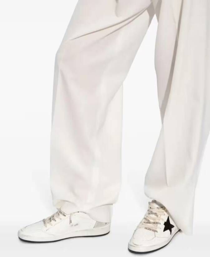 Golden Goose Low-Top Sneakers Ball Star Leather Sneakers in wit