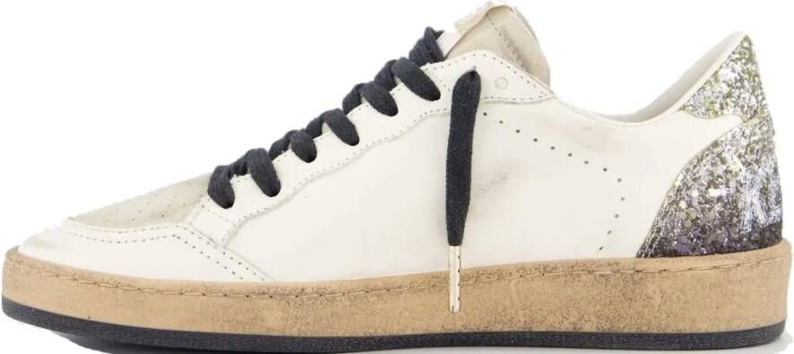 Golden Goose Low-Top Sneakers Ball Star Sneakers With Glitter in crème