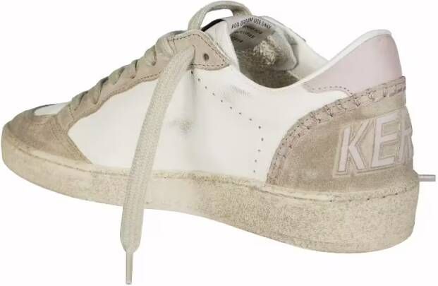 Golden Goose Low-Top Sneakers Ballstar Nappa Upper Suede Sneakers in wit