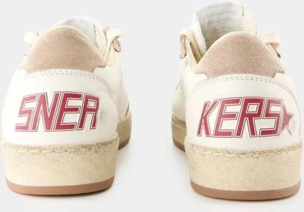 Golden Goose Low-Top Sneakers Ballstar Sneakers Leather White in wit