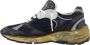 Golden Goose Gebruikte Look Sneaker met Zilveren Canvas Ster Black Dames - Thumbnail 2