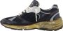 Golden Goose Gebruikte Look Sneaker met Zilveren Canvas Ster Black Dames - Thumbnail 2