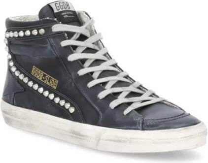 Golden Goose Low-Top Sneakers Black Smooth Leather Sneakers in zwart