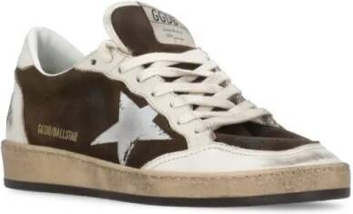Golden Goose Low-Top Sneakers Brown Ballstar Sneakers in bruin