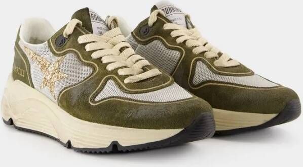 Golden Goose Low-Top Sneakers Dames Running Sneaker Groen in groen