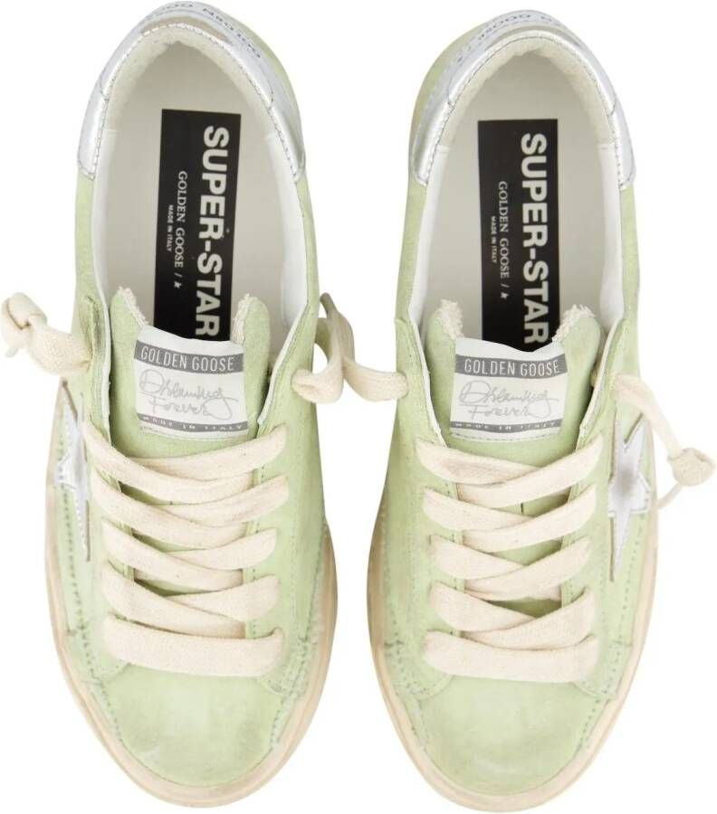 Golden Goose Low-Top Sneakers Dames Super-Star Sneaker Groen in groen