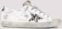 Golden Goose Low-Top Sneakers Distressed Leather Sneakers With Animal Print Acce in wit - Thumbnail 2