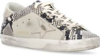 Golden Goose Low-Top Sneakers Grey Super Star Double Quarter Sneakers in grijs
