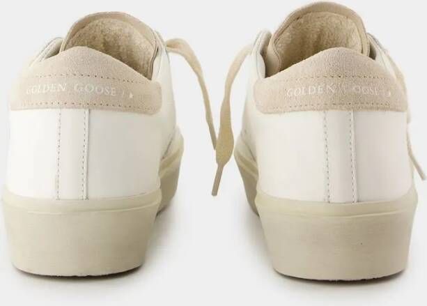 Golden Goose Low-Top Sneakers Hi Star Sneakers Leather White Beige in beige