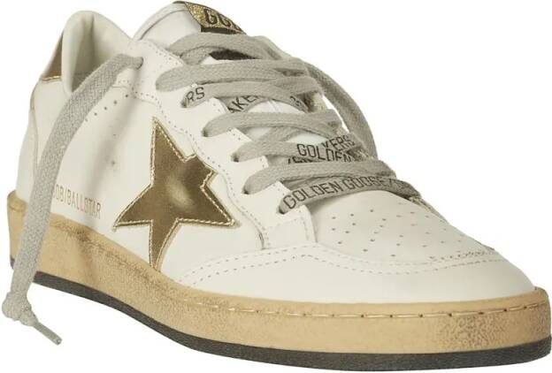 Golden Goose Low-Top Sneakers Leather Sneakers With Pierced Tip in wit