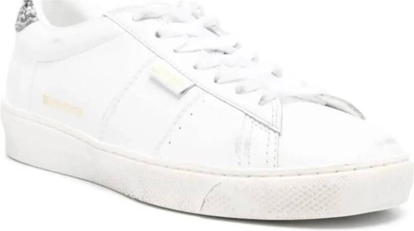 Golden Goose Low-Top Sneakers Low-Top White Leather Sneakers in meerkleurig
