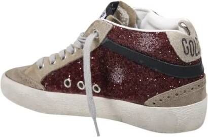 Golden Goose Low-Top Sneakers Mid Star Glitter Upper Suede Sneaker in meerkleurig
