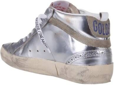 Golden Goose Low-Top Sneakers Mid Star Laminated Sneakers in zilver
