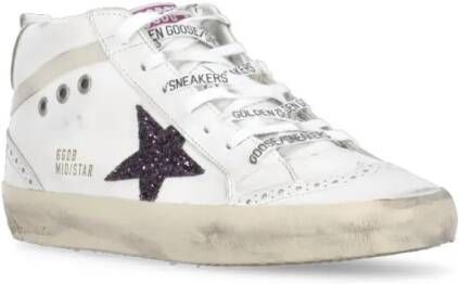 Golden Goose Low-Top Sneakers White Mid Star Sneakers in wit