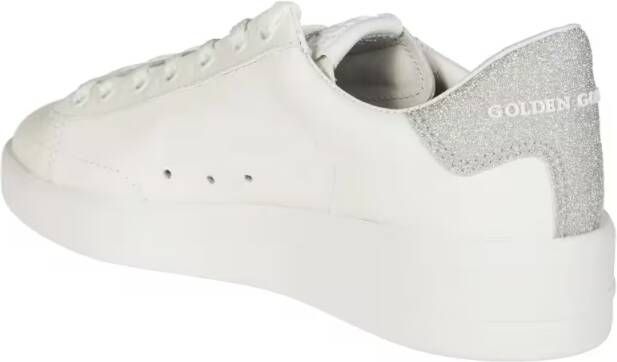 Golden Goose Low-Top Sneakers Pure Star Upper Glitter White Leather Sneakers in wit