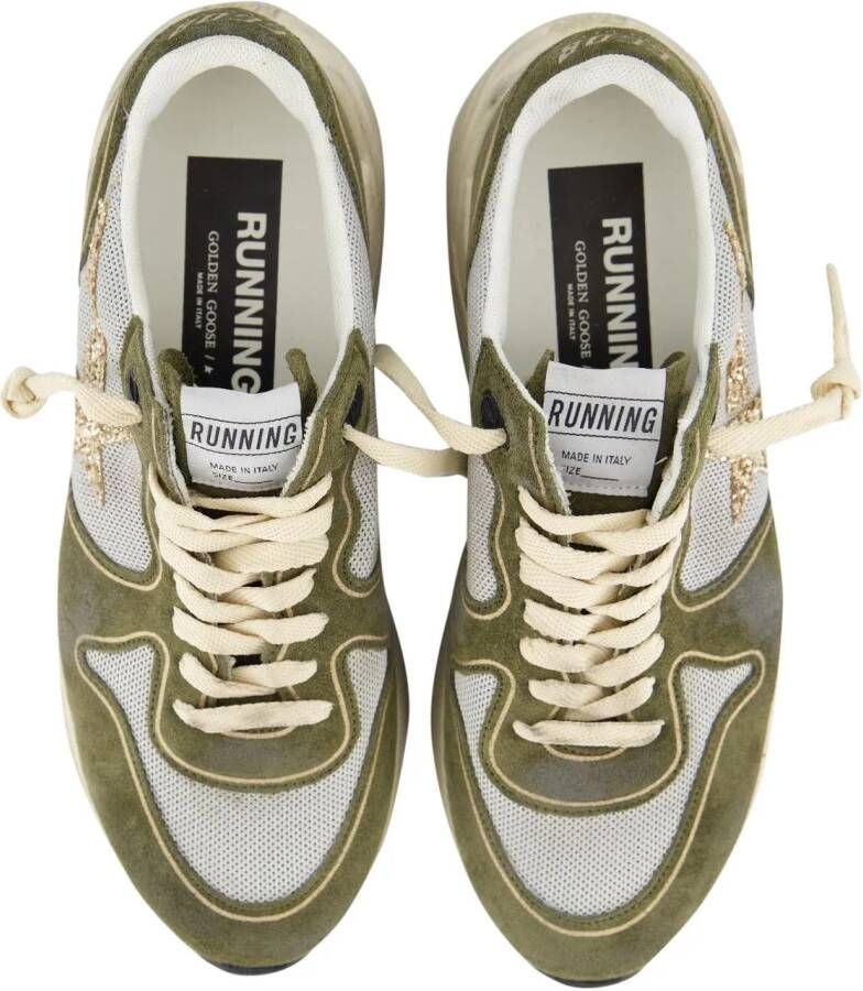 Golden Goose Low-Top Sneakers Dames Running Sneaker Groen in groen