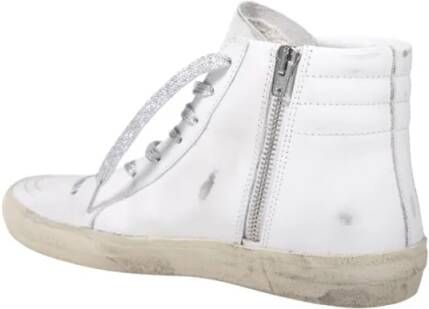 Golden Goose Low-Top Sneakers Slide Classic Leather Upper And List Suede Star in wit