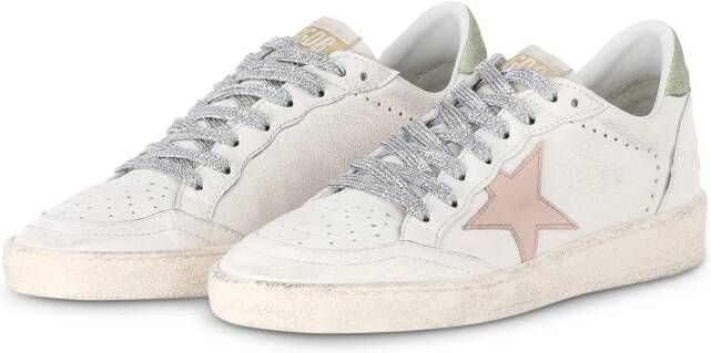 Golden Goose Low-Top Sneakers Sneaker Ball Star im Used Look in wit