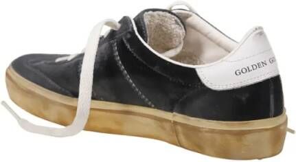 Golden Goose Low-Top Sneakers Soul-Star Velvet Upper Suede Hf Tongue Leather Hee in zwart