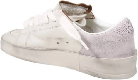 Golden Goose Low-Top Sneakers Stardan Laminated Star Suede Heel Sneaker in wit